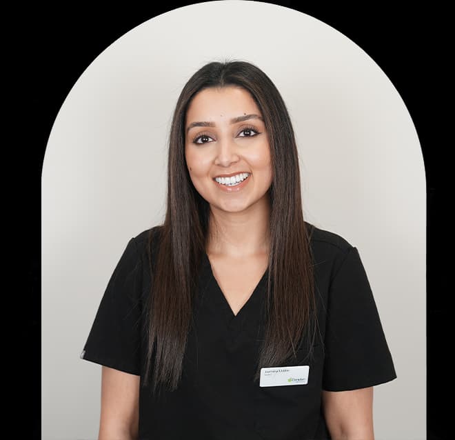 Dr Jarmima Uddin planning cosmetic dental treatment
